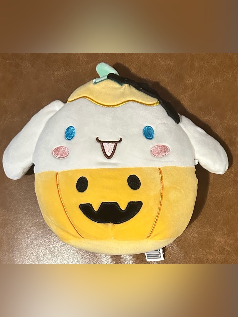 Cinnamoroll Dressed as a Jack-o'-Lantern Squishmallow